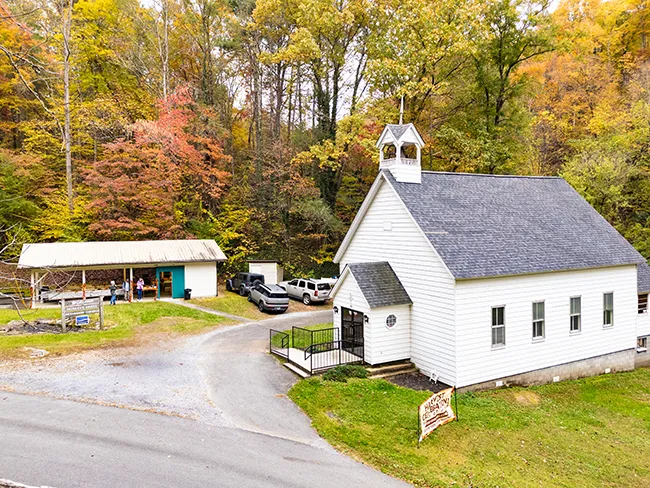 Outside view of the church
